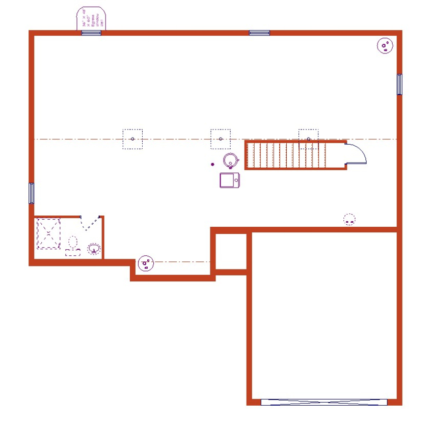 The Lexington II - Basement Plan